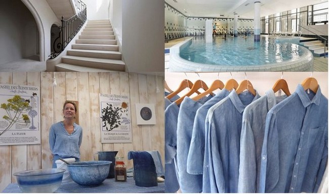 L'escalier majestueux de l'Hôtel des Doctrinaires, @ DR; La piscine des Thermes de Lectoure.@ DR; Boutique-atelierBleu de Lectoure @C.Gary et les chemises teintes au pastel. Bleu de Lectoure. @C. Gary L'escalier majestueux de l'Hôtel des Doctrinaires, @ DR; La piscine des Thermes de Lectoure.@ DR; Boutique-atelierBleu de Lectoure @C.Gary et les chemises teintes au pastel. Bleu de Lectoure. @C. Gary