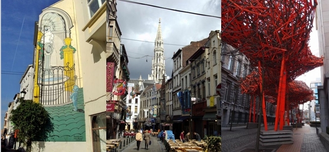 A l'écoute du Monde......Bruxelles, regard sur la ville à destination de  la Foire du livre.....