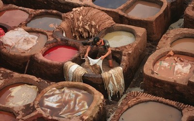 Quartier des tanneurs à Fès Quartier des tanneurs à Fès