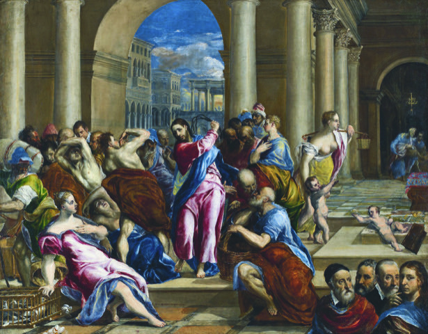 Greco i Le Christ chassant les marchands du temple. @ Grand Palais