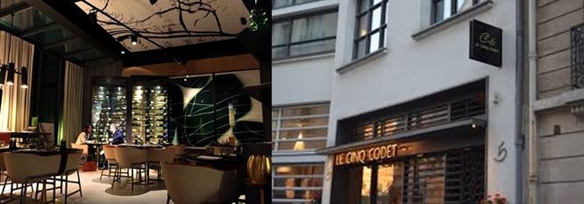 Une salle sobre et élégante dans le restaurant gastronomique Le Cinq Codet (Chiquette) @ DR Une salle sobre et élégante dans le restaurant gastronomique Le Cinq Codet (Chiquette) @ DR