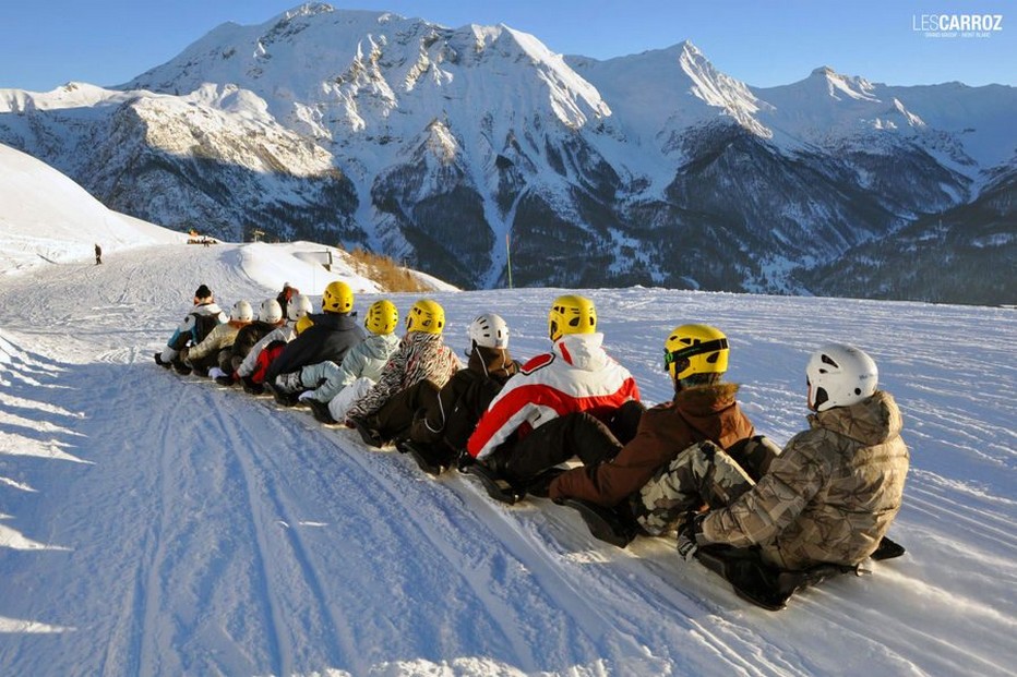 La compétition se veut conviviale aux Carroz durant la saison et lors du Trophée Mer Montagne. @ DR