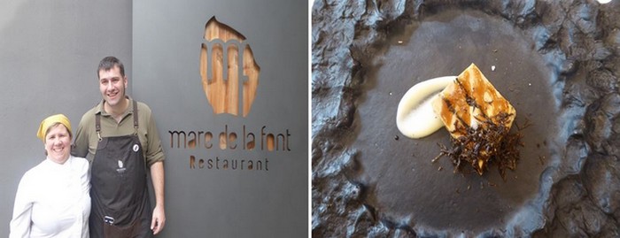 De gauche à droite : Restaurant Mare de la Font. Une histoire de famille.@ C.Gary ; Restaurant L'Arka. Foie gras à la truffe @ C.Gary