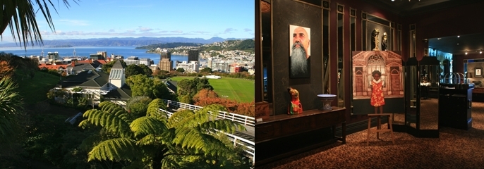 1 - Wellington, entre baies et collines. 2 - Face au Musée Te Papa, le Museum Hotel a misé sur l'art de la gastronomie.