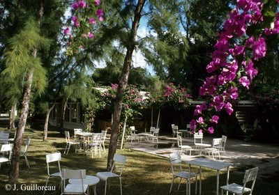 Jardins du restaurant " la Bonne Chute"