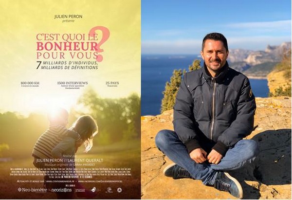 Julien Peron réalisateur du film "C'est quoi le bonheur pour vous ? @ DR et Wikipedia Julien Peron réalisateur du film "C'est quoi le bonheur pour vous ? @ DR et Wikipedia