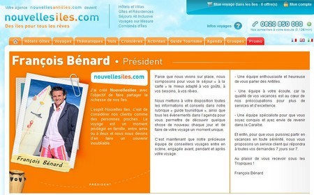 Edito de François Bénard sur son site "nouvellesiles.com"