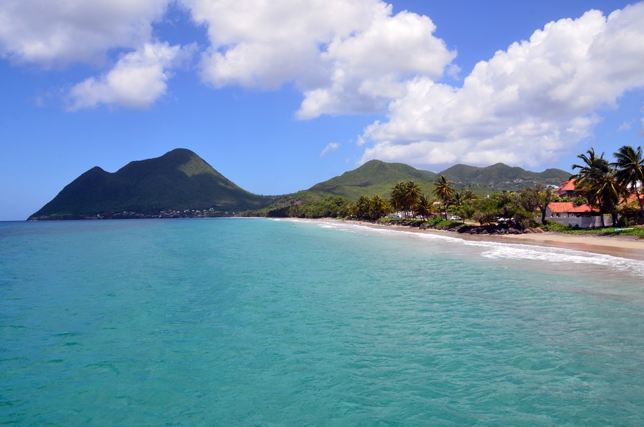 La commune et la plage du Diamant sur l'île de la Martinique - @ David Raynal La commune et la plage du Diamant sur l'île de la Martinique - @ David Raynal