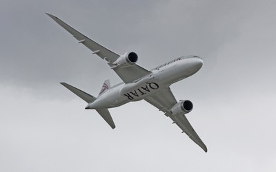 Démonstration du Dreamliner au Salon Aéronautique de Farnborough  (Photo aeroweb-fr.net)