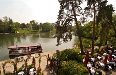 Vue de la terrasse sur l'île (copyright Chalet des Iles)