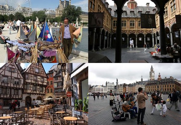 100 km autour de...12 titres, 12 villes de France avec, pour chacun, une sélection d’idées et de bons plans, testés et approuvés par des auteurs du cru. Le jardin des Tuileries à Paris, la vieille bourse et la Grand Place à Lille, Colmar en Alsace @ David Raynal 100 km autour de...12 titres, 12 villes de France avec, pour chacun, une sélection d’idées et de bons plans, testés et approuvés par des auteurs du cru. Le jardin des Tuileries à Paris, la vieille bourse et la Grand Place à Lille, Colmar en Alsace @ David Raynal