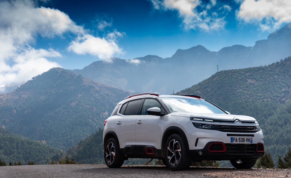 Citroën C5 Aircross,version essence 1.6 PureTech 180 East8 dans sa finition Shine (la plus luxe) .@ DR