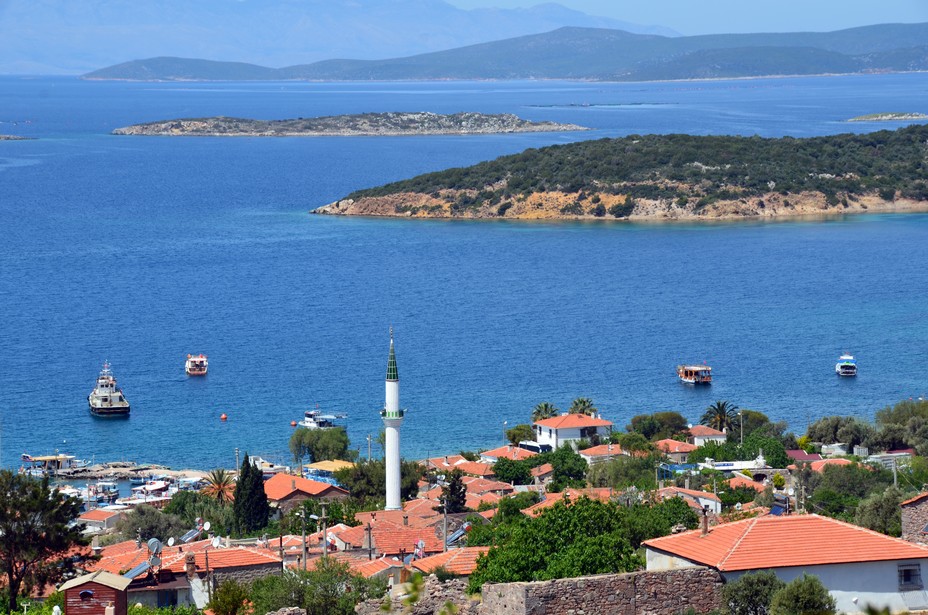 Vue de la merveilleuse côté égéenne d'Ildiri près des ruines antiques d'Erythrai. Crédit photo David Raynal.