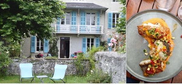 De gauche à droite :Nay. Chambre d'hôtes L'Estancat. Bel accueil et grand jardin @ C.Gary Nay. Régal de poisson au restaurant Saint Pierre @ C.Gary De gauche à droite :Nay. Chambre d'hôtes L'Estancat. Bel accueil et grand jardin @ C.Gary Nay. Régal de poisson au restaurant Saint Pierre @ C.Gary