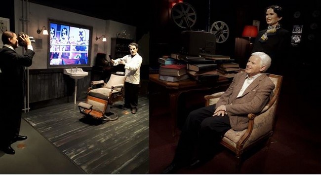 Chaplin'sworld The Studio scène du film Le Dictateur. ©Degon et Chaplin'sworld. Chaplin et Oona en train de regarder un film au manoir ©Degon Chaplin'sworld The Studio scène du film Le Dictateur. ©Degon et Chaplin'sworld. Chaplin et Oona en train de regarder un film au manoir ©Degon