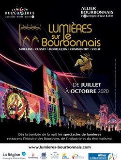 Affiche de la manifestation " Lumières sur le Bourdonnais ". @ DR