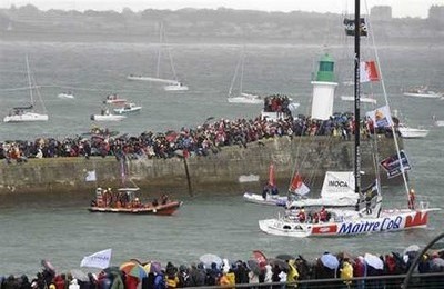 Départ de la course Vendée Globe aux Sables d'Olonne (photo Stéphane Mahé)