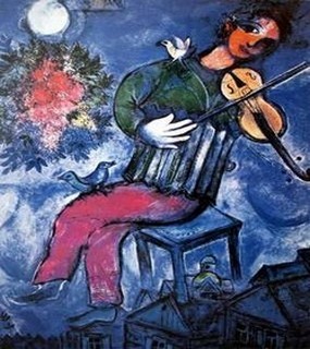 Le violoniste sur le toit peinture de Marc Chagall (1887-1985) Le violoniste sur le toit peinture de Marc Chagall (1887-1985)