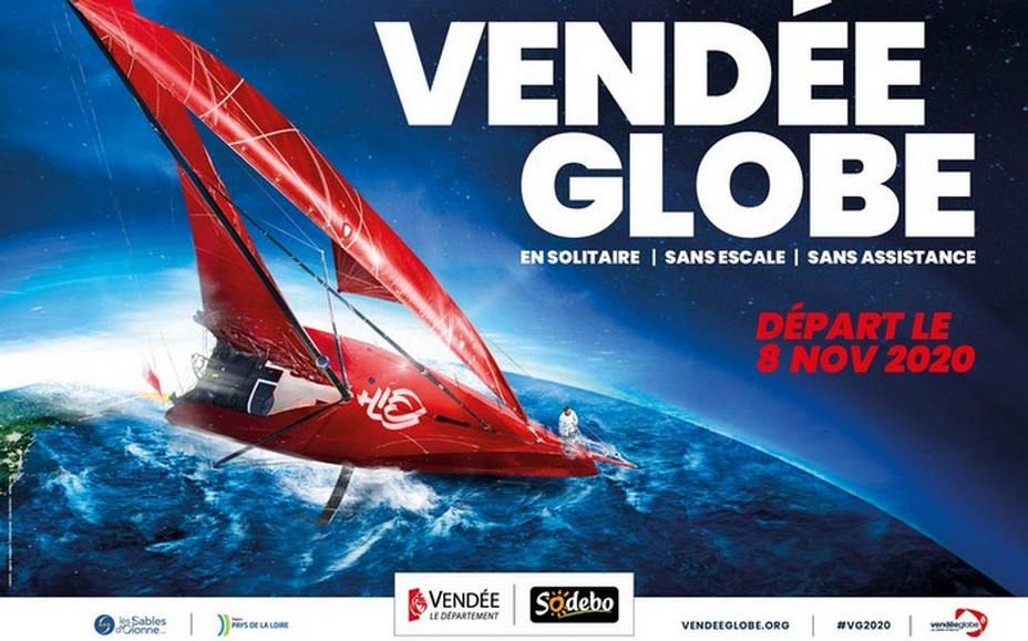 Affiche du Vendée Globe, départ 8 novembre 2020. @ VG