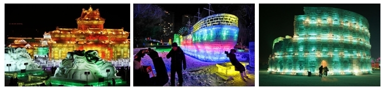 Chine, féérie d’une ville, grandeur nature, sculptée dans la glace Chine, féérie d’une ville, grandeur nature, sculptée dans la glace