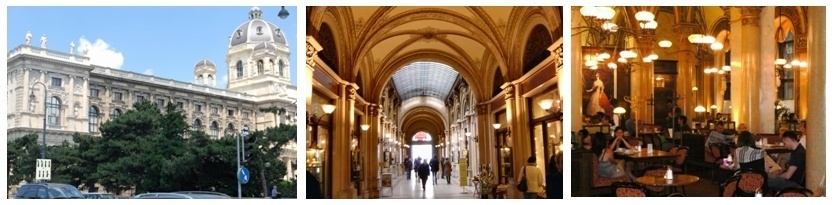 1/Palais Ferstel (photo polir.bogspot.com) à l'intérieur du Palais se trouve le passage Freyung et le célèbre Café Central (Photos André Degon)