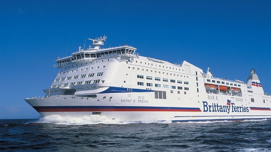 Le navire "Le Mont-St-Michel" de la Compagnie Britttany Ferries