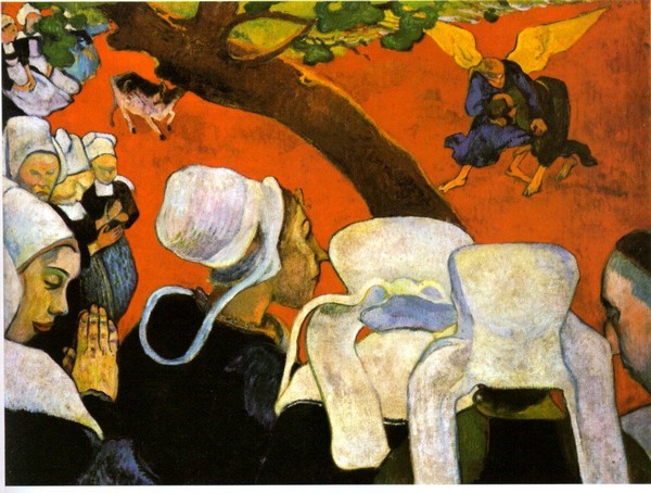 "Vision après le sermon " toile de Gauguin à Pont Aven @ DR "Vision après le sermon " toile de Gauguin à Pont Aven @ DR