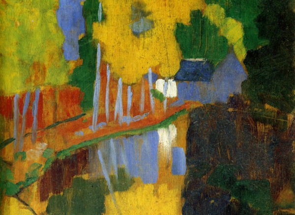 Le Talisman. Huile sur bois. 1888• Crédits : Paul Sérusier Le Talisman. Huile sur bois. 1888• Crédits : Paul Sérusier