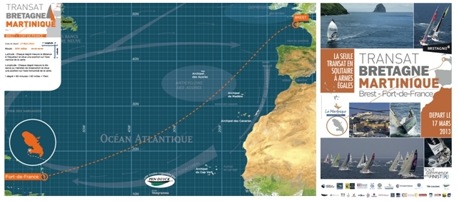 Trajet de la course Bretagne-Martinique 2/Affiche de la course