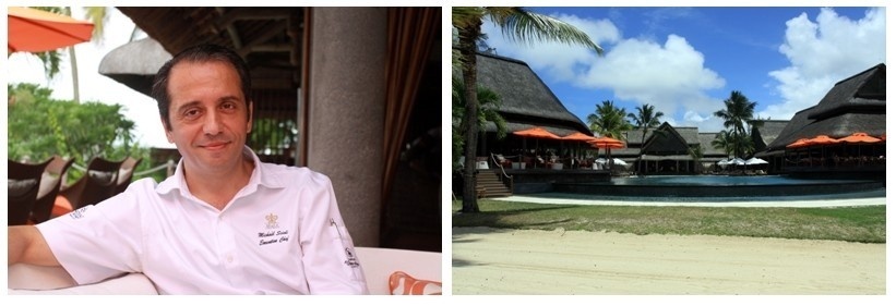 1/Michael Scioli, chef des cuisines de l'établissement 2/Vue sur les terrasses et les piscines du Constance (Photos David Raynal) 1/Michael Scioli, chef des cuisines de l'établissement 2/Vue sur les terrasses et les piscines du Constance (Photos David Raynal)