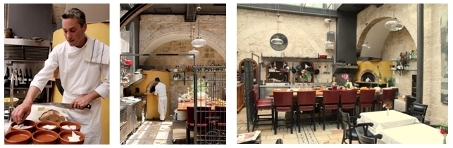 le jeune chef Yaron Winkler dans sa cuisine et  la galerie du Boutique-hôtel Alegra (Photos LD.)