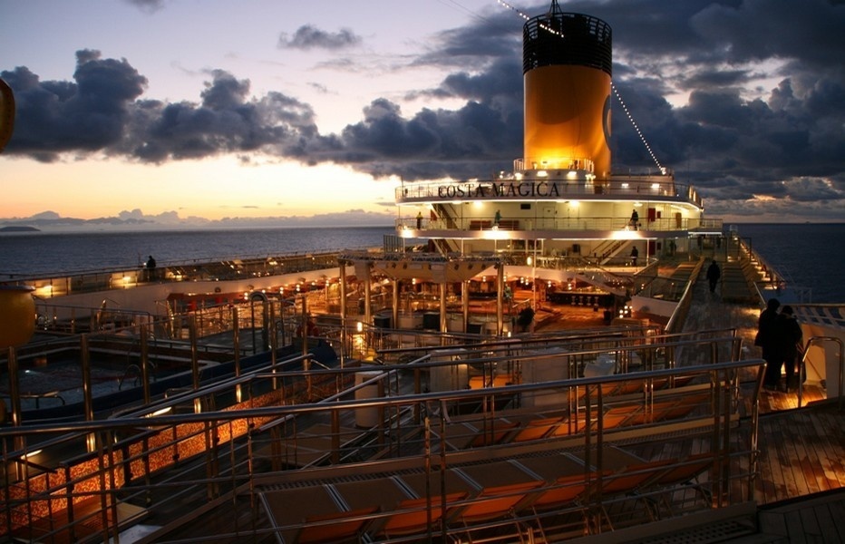 Le navire Costa Magica en mer ( ©Patrick Cros)