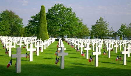 Cimetière américain de Colleville (Normandie) (Photo LD) Cimetière américain de Colleville (Normandie) (Photo LD)