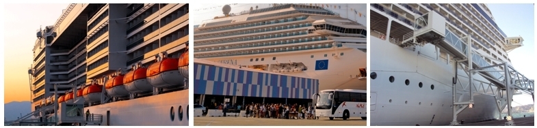 1/ En 2012, 481 000 passagers français ont participé à une croisière maritime, dont 68% au départ de Marseille ©Marseille Provence Cruise Terminal 2/ Embarquement pour une croisière au Port de Marseille ©MPCT 3/Costa, MSC, Croisières de France et Royal Caribbean sont aujourd'hui les fers de lance de la croisière à Marseille ©MPCT