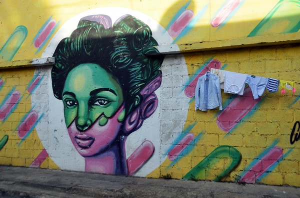 Peinture murale dans la zone historique et coloniale de Saint-Domingue, la capitale de la République Dominicaine. Crédit photo David Raynal. Peinture murale dans la zone historique et coloniale de Saint-Domingue, la capitale de la République Dominicaine. Crédit photo David Raynal.