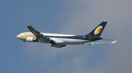 Airbus en plein vol de la Cie Jet Airways (© Paul Marais-Hayer)