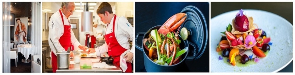 La salle du célèbre restaurant " La Butte", le chef  Nicolas Conraux en plein travail, et  des plats à découvrir pour le plaisir des papilles. (photos LD)