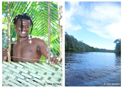 Tigana, le guide guyanais, le fleuve Kourou en pleine forêt amazonienne (photos Yann Menguy) Tigana, le guide guyanais, le fleuve Kourou en pleine forêt amazonienne (photos Yann Menguy)
