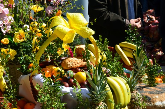 Lors des fêtes de Pâques, une table de bénédiction est installée au beau milieu du marché Stary Kleparz.@ David Raynal