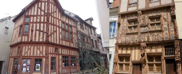 les deux plus belles maisons à pans de bois de la ville de Joigny : celle de l’arbre de Jessé et sa généalogie sculptée du Christ et la Maison dite du Pilori @ C.Gary les deux plus belles maisons à pans de bois de la ville de Joigny : celle de l’arbre de Jessé et sa généalogie sculptée du Christ et la Maison dite du Pilori @ C.Gary