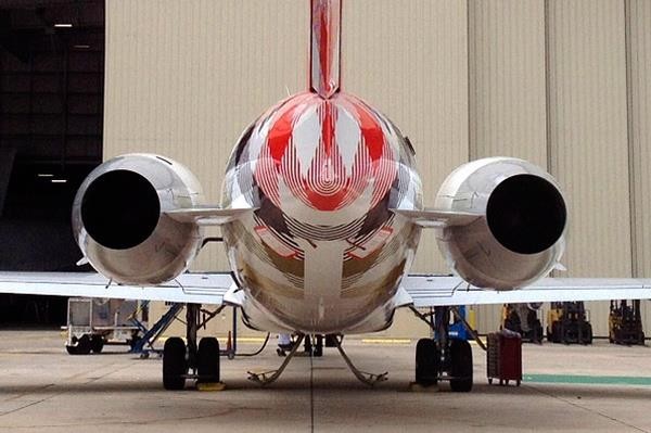 Empennage et Fuselage arrière du biréacteur Boeing 717.(photo D.R.)