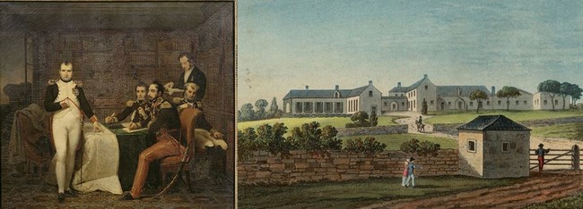 Durant sa captivité, Napoléon et son dernier quarteron de fidèles (Bertrand, Las Cases, Montholon, Gourgaud, Marchand, Saint-Denis) furent placés sous l’autorité zélée du gouverneur de l’île, Sir Hudson Lowe (1769-1844).Longwood house où Napoléon vécut les six dernières années de son existence grandiose et controversée - © Saint Helena Napoleonic Heritage Ltd. Durant sa captivité, Napoléon et son dernier quarteron de fidèles (Bertrand, Las Cases, Montholon, Gourgaud, Marchand, Saint-Denis) furent placés sous l’autorité zélée du gouverneur de l’île, Sir Hudson Lowe (1769-1844).Longwood house où Napoléon vécut les six dernières années de son existence grandiose et controversée - © Saint Helena Napoleonic Heritage Ltd.