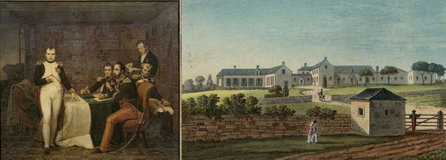 Durant sa captivité, Napoléon et son dernier quarteron de fidèles (Bertrand, Las Cases, Montholon, Gourgaud, Marchand, Saint-Denis) furent placés sous l’autorité zélée du gouverneur de l’île, Sir Hudson Lowe (1769-1844).Longwood house où Napoléon vécut les six dernières années de son existence grandiose et controversée - ©  Saint Helena Napoleonic Heritage Ltd.