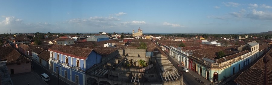 Vue générale sur la ville de Granada ,déclarée Patrimoine historique et culturel  du Nicaragua (Photo Gwenael Cavellec )