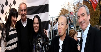 1/ Patrick Mahé entouré de la chanteuse Nolwenn Leroy et de l'écrivaine Irène Frain 2/ Patrick Mahé lors de la Breizh Touch en 2007 en compagnie du chanteur breton Alan Stivell (Photos David Raynal) 1/ Patrick Mahé entouré de la chanteuse Nolwenn Leroy et de l'écrivaine Irène Frain 2/ Patrick Mahé lors de la Breizh Touch en 2007 en compagnie du chanteur breton Alan Stivell (Photos David Raynal)