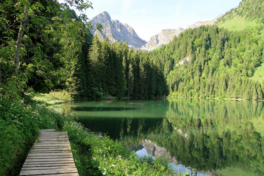 Géopark, le lac des Plagnes. Abondance_©pays d'Evian vallée d'Abondance