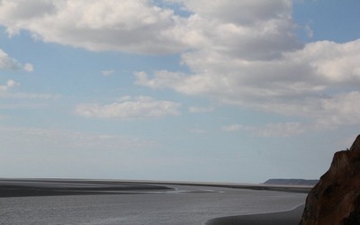 La baie du Mont Saint-Michel vers le large (photo André Degon)