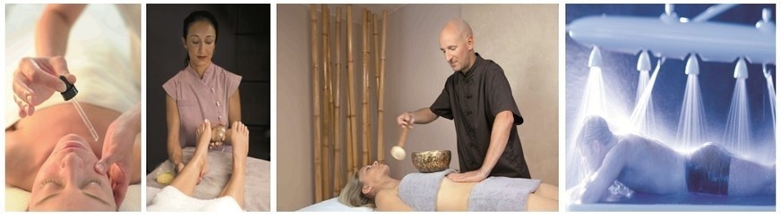 1/ - Un des protocoles de soins visage. (Photo Didier Delmas) 2/ - Un des soins d'Ayurveda.( Photo L. Galaska ) 3/ - Massage Dao par Patrick Demouy (Photo D.R.) 4/ - Douche sous affusion (Photo Didier Delmas) 1/ - Un des protocoles de soins visage. (Photo Didier Delmas) 2/ - Un des soins d'Ayurveda.( Photo L. Galaska ) 3/ - Massage Dao par Patrick Demouy (Photo D.R.) 4/ - Douche sous affusion (Photo Didier Delmas)