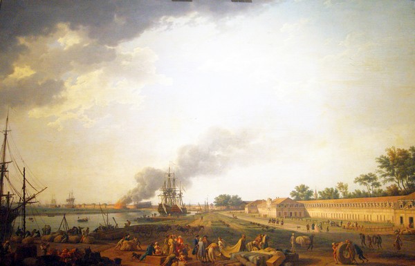 Joseph Vernet, Vue du port de Rochefort, prise du magasin des Colonies @ D.R. Joseph Vernet, Vue du port de Rochefort, prise du magasin des Colonies @ D.R.