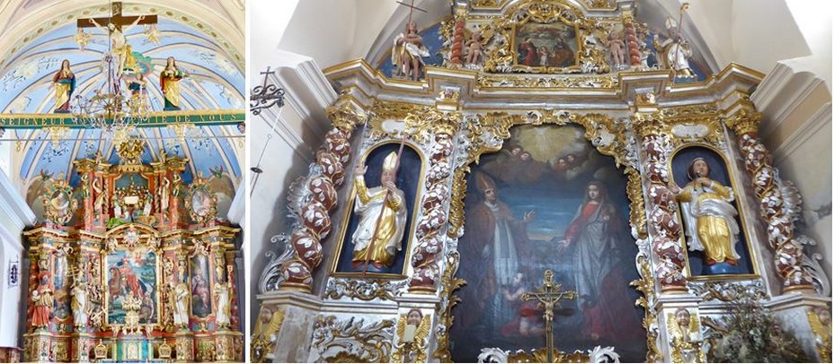 Retable principal de Saint Martin de tours. @ C.Gary et Chapelle Saint Brigide à Sainte Foix La Masure @ C.Gary Retable principal de Saint Martin de tours. @ C.Gary et Chapelle Saint Brigide à Sainte Foix La Masure @ C.Gary